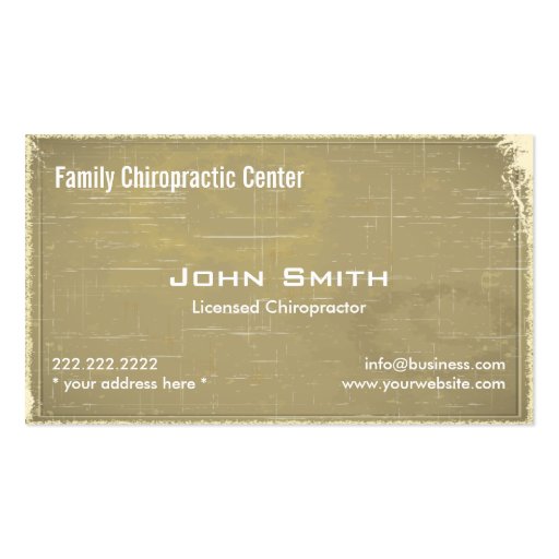 Gentle Touch Chiropractic & Wellness Business Card (front side)