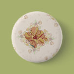 Gentle warn brown and cream flowers buttons