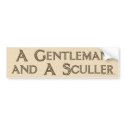 Gentleman & Sculler Bumper Sticker bumper stickers