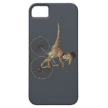 Gentleman Velociraptor Riding A Unicicyle iPhone 5 Cover