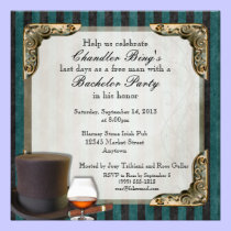 Gentleman's Bachelor Party Invitations, Version 1 invitations