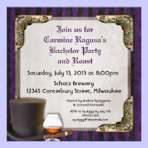 Gentleman's Bachelor Party Invitations, Version 3 invitations