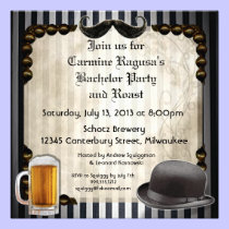 Gentleman's Bachelor Party Invitations, Version 7 invitations