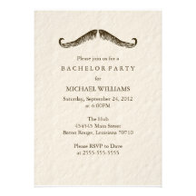 Gentleman's Bachelor Party (Today's Best Award) Personalized Invite