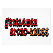 Gentlemen Bronc-anuss Broncos Letterhead Template