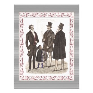 Gentlemen Only Elegant Bachelor's Party Custom Announcement