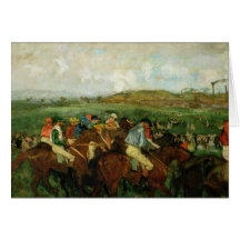 Gentlemen race. Before the Departure, 1862 Greeting Cards