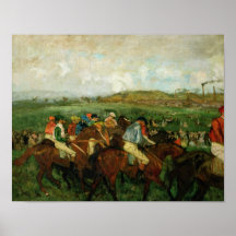 Gentlemen race. Before the Departure, 1862 Poster