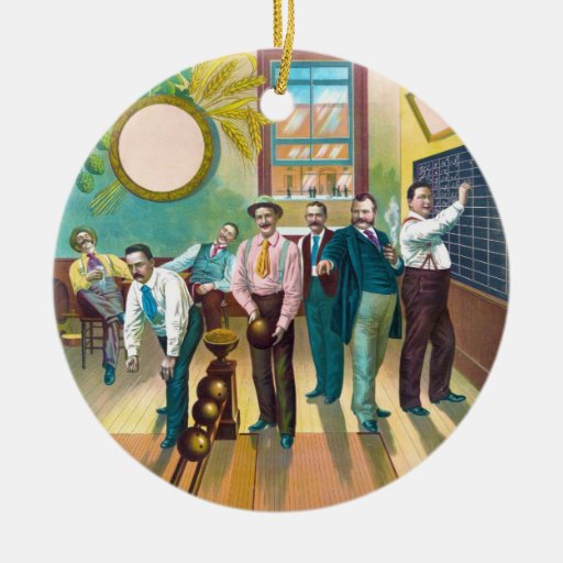 Gentlemen's Bowling League Christmas Ornament
