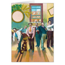 Gentlemen's Bowling League Greeting Card