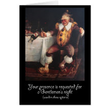 gentlemen's night (bachelor party) card