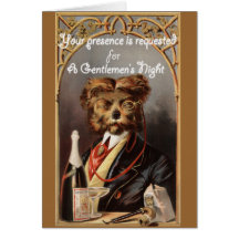 gentlemen's night (bachelor party) card