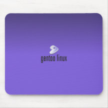 Gentoo Linux Purple Mouse Pad
