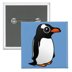 Cute Gentoo Penguin Square Button