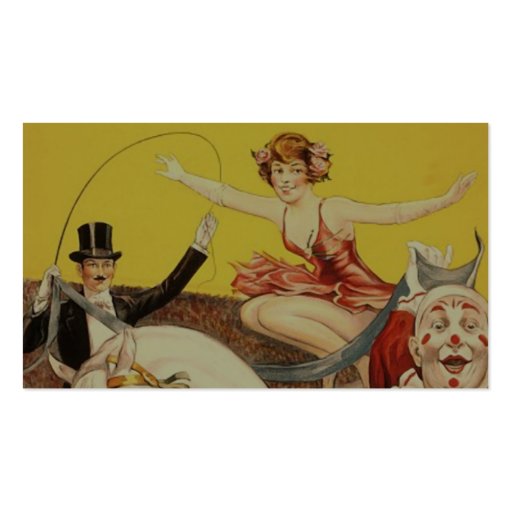 Gentry Bros. circus Miss Louise Hilton Business Card (back side)