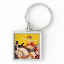 Gentry Bros. Circus Poster ft. Miss Louise Hilton Keychain