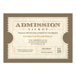 Genuine Admission Ticket Invitations