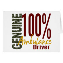 Genuine Ambulance Driver Cards