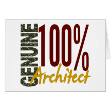 Genuine Architect Greeting Cards