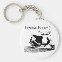 Genuine Buddy Black Key Chain