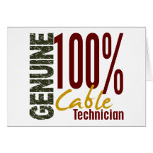 Genuine Cable Technician Card
