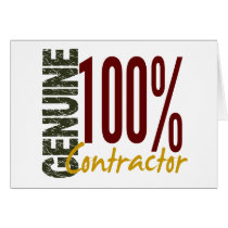 Genuine Contractor Greeting Cards
