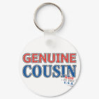 Genuine Cousin Round Keychain