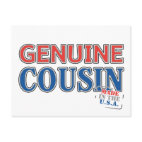 Genuine Cousin Postcard