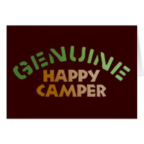 Genuine Happy Camper Greeting Card