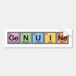 Genuine made of Elements Bumper Stickers