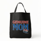 Genuine Mom Grocery Tote Bag