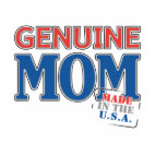Genuine Mom Ladies Fitted Long Sleeve T-Shirt