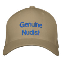 Genuine Nudist Embroidered Hat