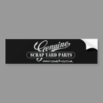 genuine_scrapyard_parts bumper stickers