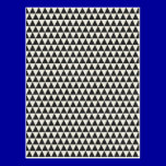 GEO23 BLACK  WHITE TRIANGLE SHAPES PATTERNS DIGITA postcards