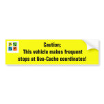 Geo-Cache coordinates bumper stickers