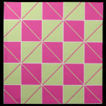Geo Plaid Pink/Green napkins