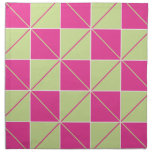 Geo Plaid Pink/Green napkins