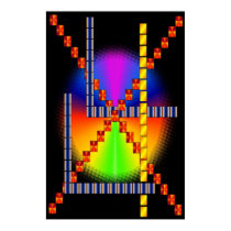 Geo Steps Stairways Black posters by csnoto Geo Steps Stairways Black posters