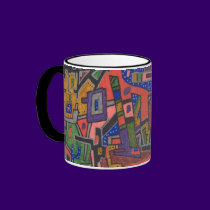 Geo Tech, Abstract Art Mug