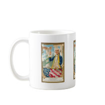 Geo Washington USA Vintage Americana Coffee Mugs