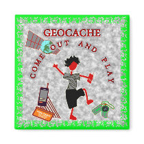 Geocache Come Out And Play Refrigerator Magnet