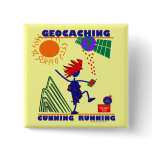 Geocache Cunning Running Pins