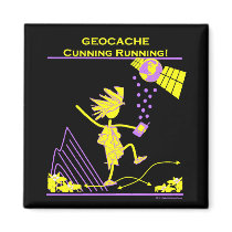 Geocache - Cunning Running Refrigerator Magnets