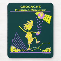 Geocache - Cunning Running Mouse Pad