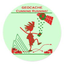 Geocache - Cunning Running Stickers