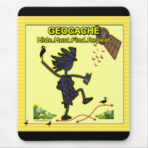 Geocache Hide Hunt Find III Mousepads