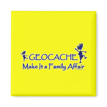 Geocache - Make It a Family Affair Refrigerator Magnet