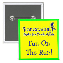Geocache - Make It a Family Affair Pinback Button