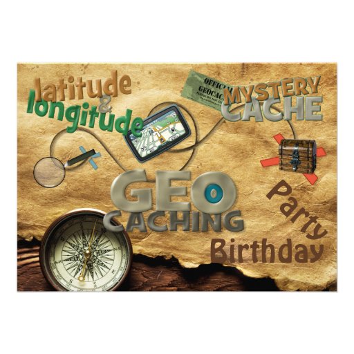 Geocache Party Invitation - Customize